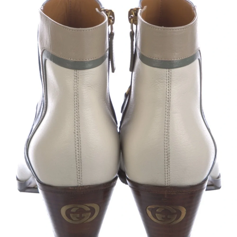 *RARE* Gucci Horsebit Accent Leather Boots - Picture 5 of 9